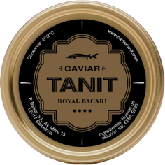 Tarro de 10gr de Caviar de Esturión Acipenser Baeri-Acipenser Nacarii Tanit