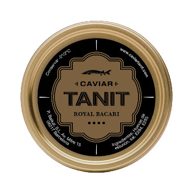 Tarro de 10gr de Caviar de Esturión Acipenser Baeri-Acipenser Nacarii Tanit