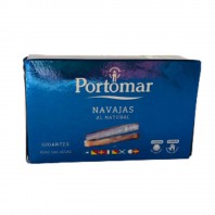 Comprar online Navajas gigantes al natural. Portomar en Salazones Diego