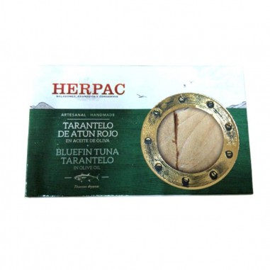 Comprar Lata de 120g de tarantelo de atún rojo en aceite de olvia Herpac en Salazones Diego