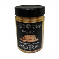 Espárragos aliñados con mostaza. El Navarrico. Peso neto 310g Peso escurrido 185g