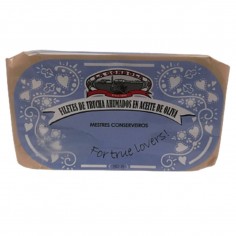 Filetes de trucha ahumados en aceite de oliva 90g.