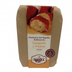 Pimientos de piquillo rellenos de langosta y vieiras 250g