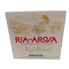 Mejillones al natural en su jugo 10/14  piezas