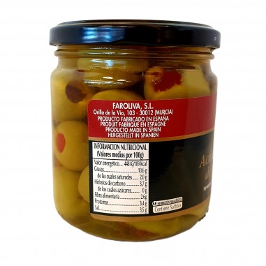 Aceituna gordal rellena pimiento