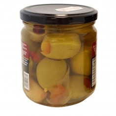 Bote de 350 g de Aceituna Gordal Rellena de Pimiento El Faro Gourmet 2