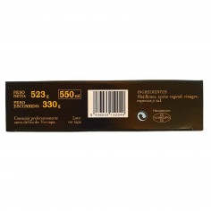 Lata de 550ml de Mejillones en Escabeche Pescador del Pacífico 14/18 Piezas El Pescador Peso neto 523g Peso escurrido 330g 2