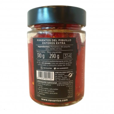 Pimientos del piquillo enteros extra