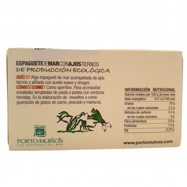 Espagueti del mar con ajos tiernos 115g