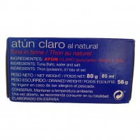 Atún claro al natural 85g