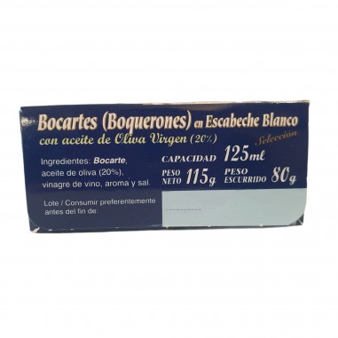 Bocartes en escabeche blanco con aceite de...