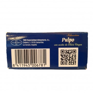 Pulpo con aceite de oliva virgen 115g