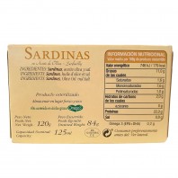 Sardinillas en aceite de oliva 18/20 piezas