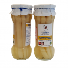 Tarro de espárragos blancos de Navarra extra 8/12 piezas muy gruesos, cojonudos. El Navarrico 2