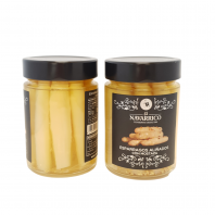 Espárragos aliñados con mostaza