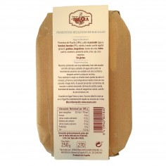 Lata de 250g de Pimientos de piquillo rellenos de bacalao 250g 4 unidades. Rosara 2