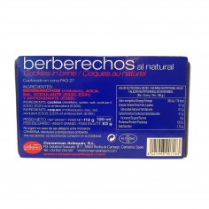 Berberechos natural Rías Gallegas 30/40 piezas 2