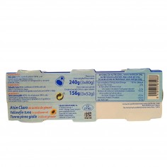 Atún claro en aceite de girasol 3x80g 2