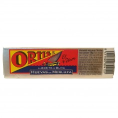 Lata de 120 g de Huevas de Merluza en Aceite de Oliva Ortiz. 2