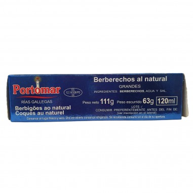 Berberechos Portomar 25/35 piezas