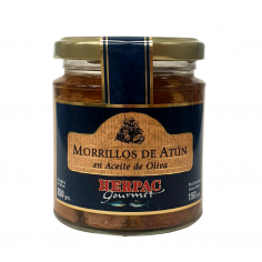 Morillo de atún en aceite de oliva 250g Herpac Peso neto 250g Peso escurrido 150g