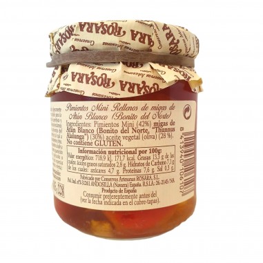 Pimientos cherry rellenos de bonito 9/15 piezas