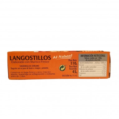 Langostillos al natural 110g