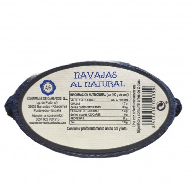 Navajas al natural 4/6 piezas