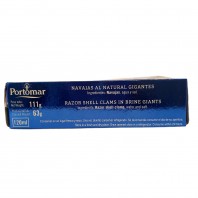 Navajas al natural gigantes  6/8 piezas