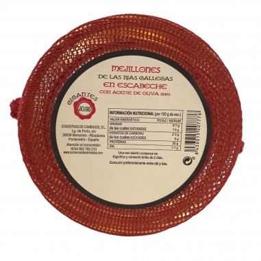 Mejillones fritos en escabeche 25/35 piezas