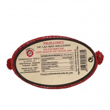 Mejillones fritos en escabeche 6/8 piezas