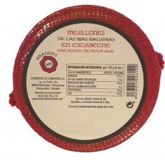 Comprar Lata de mejillones en escabeche en aceite de oliva Cambados 16/20 piezas en Salazones Diego 2