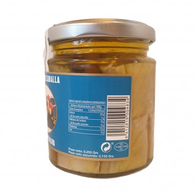 Delicias de caballa en aceite de oliva 220g