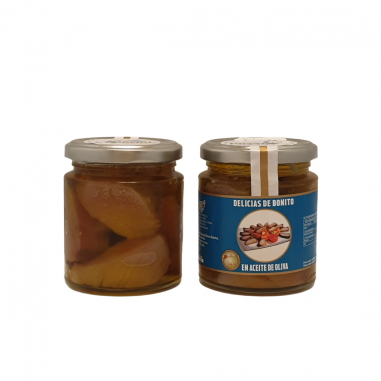 Delicias de bonito en aceite de oliva 220g