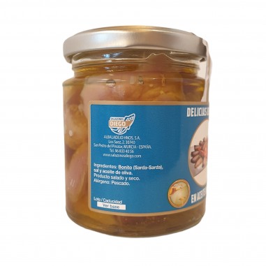 Delicias de bonito en aceite de oliva 220g