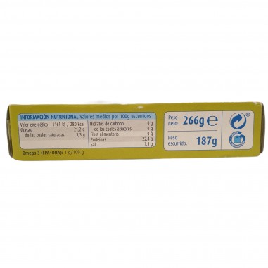 Sardinillas en aceite de oliva  35/45  piezas