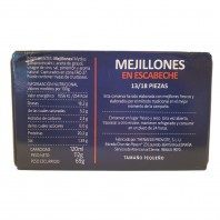 Mejillones en escabeche 13/18 piezas