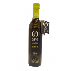 Botella cristal de 500ml de aceite de oliva virgen extra. Cosecha 2020/2021. Arbequina. Oro Bailén