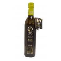 Botella cristal de 500ml de aceite de oliva virgen extra. Cosecha 2020/2021. Arbequina. Oro Bailén