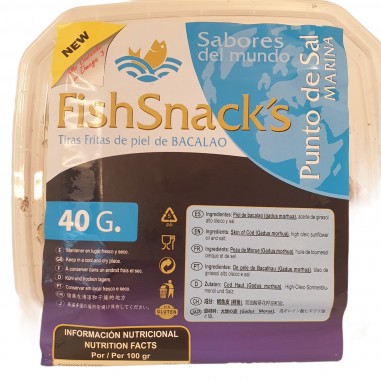 Crujiente bacalao punto de sal 40g
