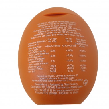 Flor de sal azafrán  100gr