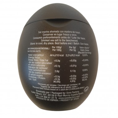 Sal marina ahumada  100g