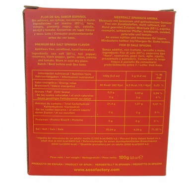 Flor de sal sabor español 100g