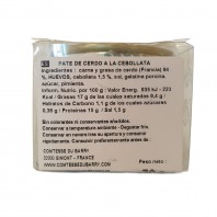 Terrina de paté de cerdo a la cibloulette 70g