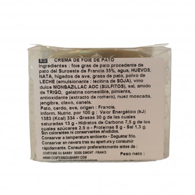 Crema de foie de pato 70g