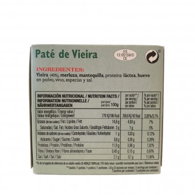 Paté de vieira 100g