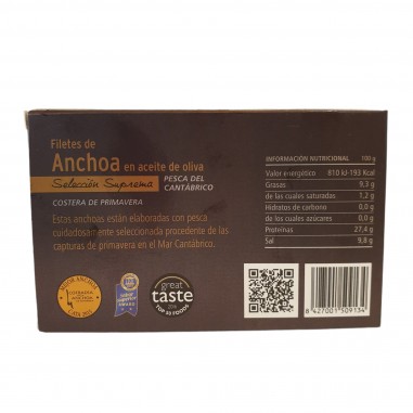 Anchoas en aceite de oliva 90g