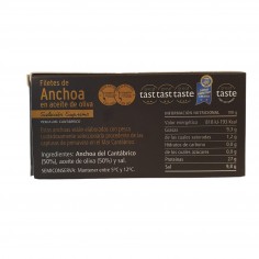 Lata de 50g de Anchoas en Aceite de Oliva Catalina 8 filetes 2