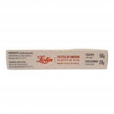 Lata de 50 g. de Anchoa en Aceite de Oliva Serie Oro Lolín 1/8 piezas 2