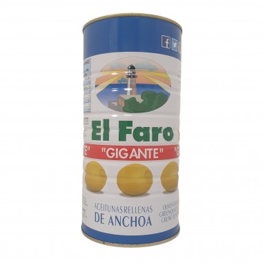 Bote de 600 g de Aceitunas Gigante El Faro